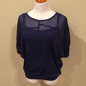 2 Piece Sheer Blouse From Francesca’s sz M